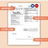 Entergy utility business bill, Word and PDF template, 4 pages, version 3
