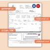 Feníe Energía business utility bill, Word and PDF template