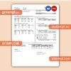 Florida City of Tallahassee Florida Your Own business utility bill, Word and PDF template, 2 pages