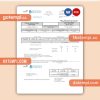 Florida Pensacola Energy business utility bill, PDF and WORD template