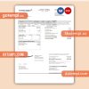 Florida Public Utilities utility business bill, Word and PDF template, 4 pages, version 3