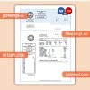 Florida water business utility bill, Word and PDF template, 2 pages
