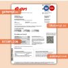 Germany E.ON Energie electricity business utility bill, Word and PDF template