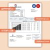 Global Energy Power utility business bill PDF and WORD template
