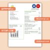 Green Energy Association of Israel utility business bill, Word and PDF template, 4 pages, version 3