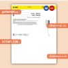 Gruppo Hera utility business bill, Word and PDF template, 2 pages