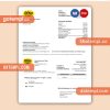 Holland BPW business utility bill, PDF and WORD template