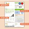 K-Electric (KE) electricity business utility bill, Word and PDF template, 2 pages