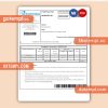 KazTransGas business utility bill, PDF and WORD template