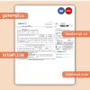 KievGaz business utility bill, Word and PDF template, 4 pages, version 3