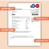 Leeds City Council tax business bill, Word and PDF template, 4 pages, version 3