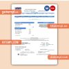 Lincoln Avenue Water Company business utility bill, Word and PDF template