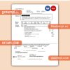 Louisiana Cleco Power electricity business utility bill, Word and PDF template, 2 pages