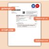 Luminus business utility bill, Word and PDF template