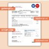 Maryland American Water Co business utility bill, PDF and WORD template