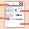 Meralco Philippines electricity business utility bill, Word and PDF template, 2 pages