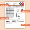 Meralco Philippines electricity business utility bill, Word and PDF template, 4 pages, version 3