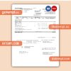 Minneapolis City of Lakes business utility bill, Word and PDF template