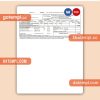 Minsk energo business utility bill, Word and PDF template, 4 pages, version 3
