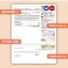 Mississippi Power business utility bill, PDF and WORD template