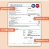 Moldtelecom business utility bill, Word and PDF template
