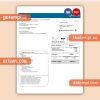 Movistar Fusion telecom operator business utility bill, Word and PDF template