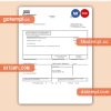 NVSH Energi business utility bill template, Word and PDF template, 2 pages
