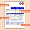 National Iranian Gas Company gas business utility bill, Word and PDF template