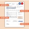 New Jersey Gas utility business bill, Word and PDF template