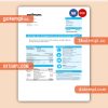 New York Optimum cablevision business utility bill, Word and PDF template, 2 pages