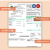 Northwestern Rural Electric utility business bill PDF and WORD template