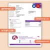 ONO (Spain) business utility bill, PDF and WORD template