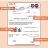 Oklahoma OGE Energy business utility bill, Word and PDF template
