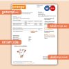 Orange Poland business utility bill, Word and PDF template, 4 pages, version 3