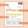 Origin business utility bill, Word and PDF template
