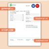 Ovo Energy electricity business utility bill, PDF and WORD template