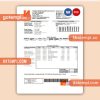 PDS Ghana Limited business utility bill, Word and PDF template