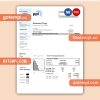 PPL business utility bill, Word and PDF template