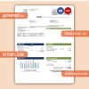 Padre Dam Municipal Water District business utility bill, Word and PDF template