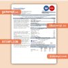 Potomac Edison business utility bill, Word and PDF template, 2 pages