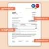 Prioenergie business utility bill, Word and PDF template
