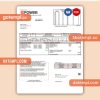 Repower AG business utility bill, Word and PDF template
