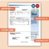 Rocky Mountain Power electricity business utility bill, Word and PDF template, 4 pages, version 3