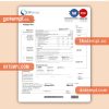 SP Group business utility bill, Word and PDF template