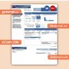 Saudi Petro Gas business utility bill, Word and PDF template, 4 pages, version 3