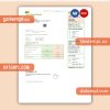 Scottish Power UK PLC business utility bill, Word and PDF template, 4 pages, version 3