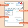 Simpa Energy India Pvt. Ltd business utility bill, Word and PDF template