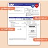 Sky Cable Corporation business utility bill, PDF and WORD template