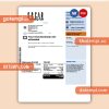Socar gas  business utility bill, Word and PDF template, 4 pages, version 3