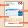 Societe Algerien Distribution business utility bill, Word and PDF template